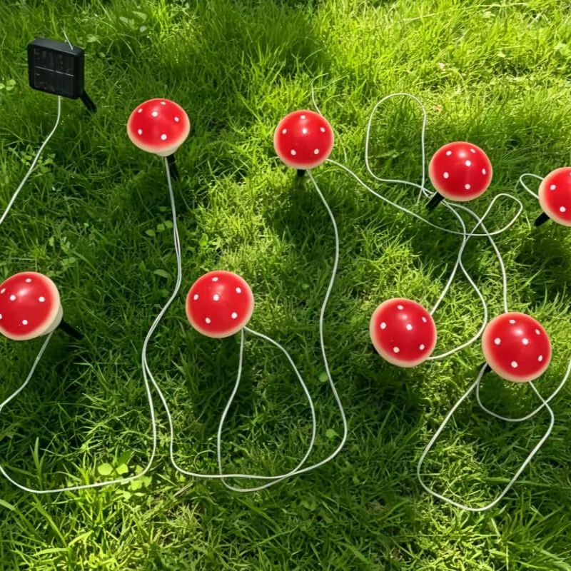 Solar-Pilz-Lichterkette Wasser – Outdoor Lighting For Christmas Bewertung und Preis