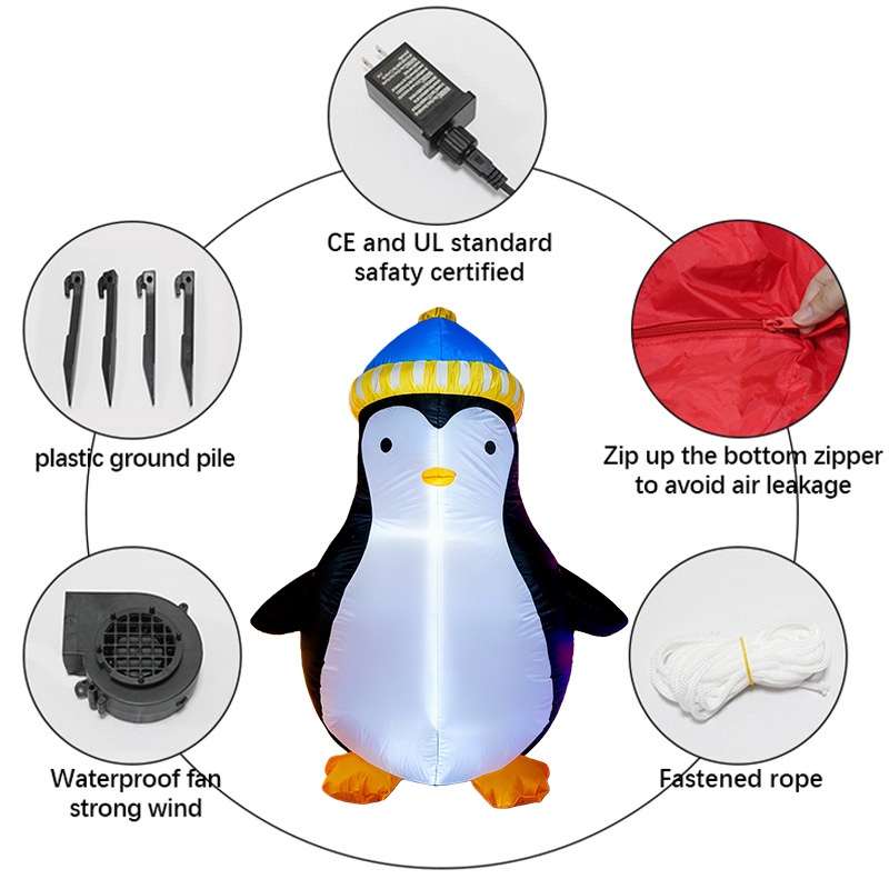 1,5M Weihnachts-Pinguin Aufbla – Outdoor Lighting For Christmas Bewertung und Preis